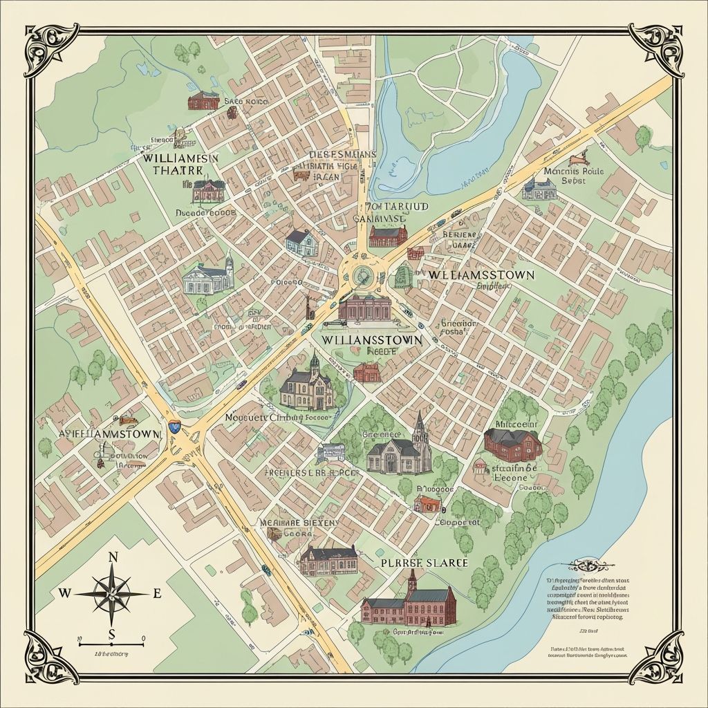 Williamstown location map